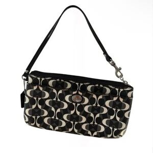 Coach Black Peyton Dream C Small Wristlet Wallet